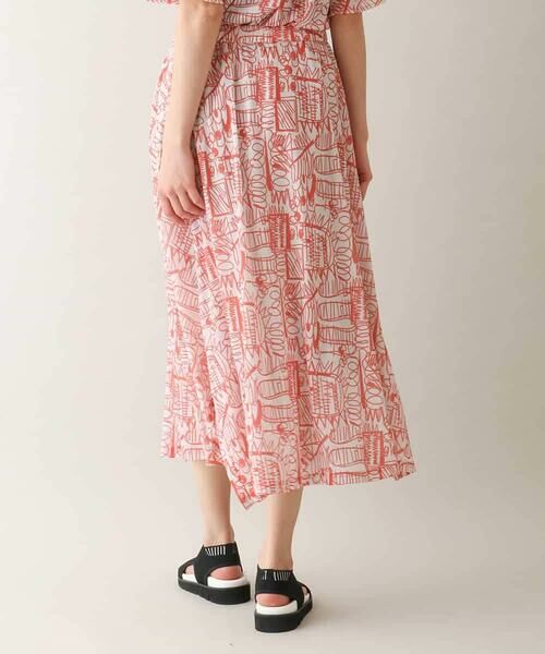 HIROKO KOSHINO / ヒロココシノ ロング・マキシ丈スカート | 幾何柄プリントフレアスカート/洗える | 詳細2