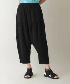 HIROKO KOSHINO / ヒロココシノ その他パンツ | 異素材ドッキングサルエルジャージパンツ/日本製/洗える