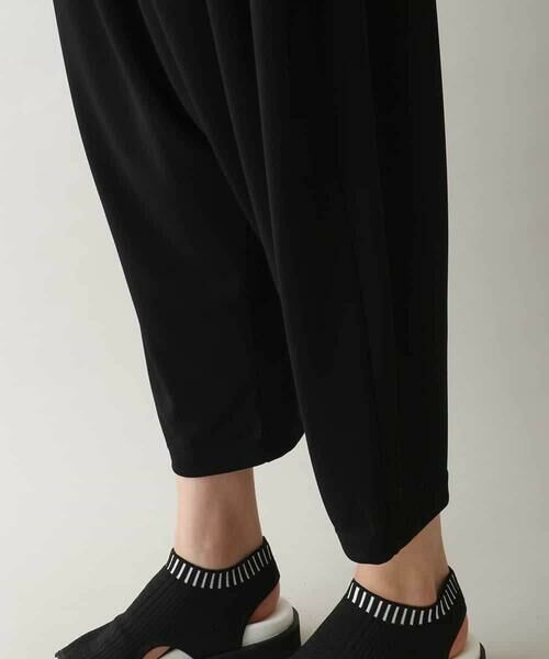 HIROKO KOSHINO / ヒロココシノ その他パンツ | 異素材ドッキングサルエルジャージパンツ/日本製/洗える | 詳細6