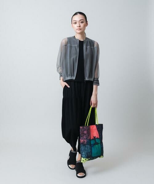 HIROKO KOSHINO / ヒロココシノ その他アウター | シアーニットジップブルゾン/洗える | 詳細11