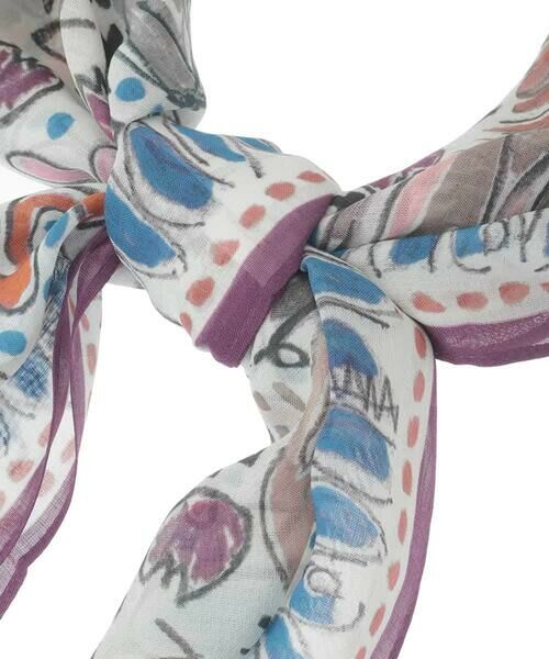 HIROKO KOSHINO / ヒロココシノ マフラー・ショール・スヌード・ストール | ペンギンプリントスカーフ | 詳細3