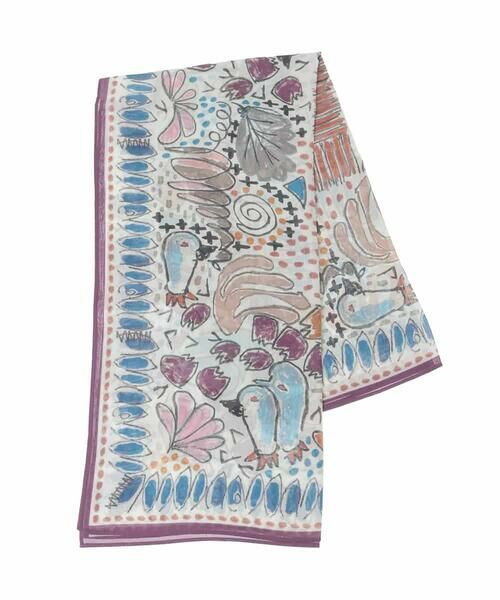 HIROKO KOSHINO / ヒロココシノ マフラー・ショール・スヌード・ストール | ペンギンプリントスカーフ | 詳細5