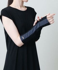 HIROKO KOSHINO / ヒロココシノ 【UVカット】ボーダー柄アームカバー/日本製/洗える HIROKO KOSHINO / ヒロココシノ 【UVカット】ボーダー柄アーム