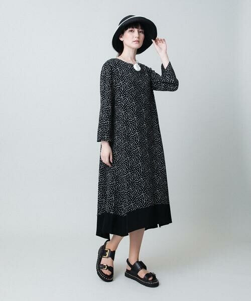 HIROKO KOSHINO / ヒロココシノ ロング・マキシ丈ワンピース | 小付きレオパード柄ワンピース /日本製 | 詳細11