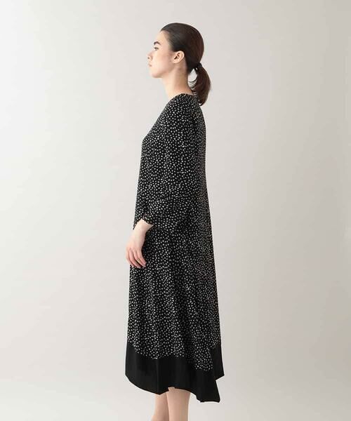 HIROKO KOSHINO / ヒロココシノ ロング・マキシ丈ワンピース | 小付きレオパード柄ワンピース /日本製 | 詳細2