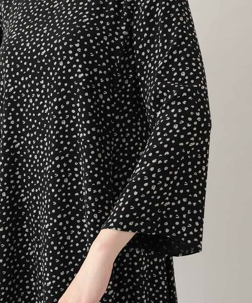 HIROKO KOSHINO / ヒロココシノ ロング・マキシ丈ワンピース | 小付きレオパード柄ワンピース /日本製 | 詳細6