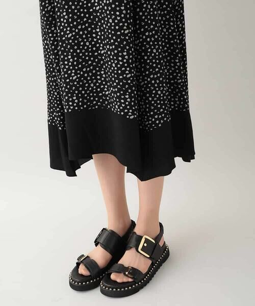 HIROKO KOSHINO / ヒロココシノ ロング・マキシ丈ワンピース | 小付きレオパード柄ワンピース /日本製 | 詳細8