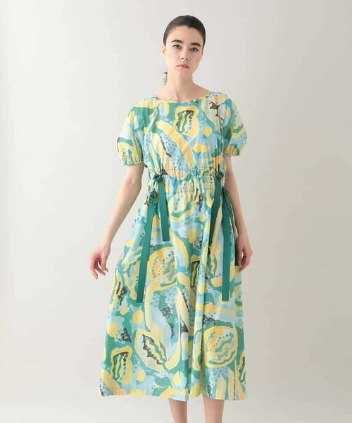 HIROKO KOSHINO / ヒロココシノ ロング・マキシ丈ワンピース | アーティスティックプリントワンピース /日本製 | 詳細1