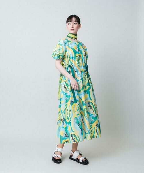 HIROKO KOSHINO / ヒロココシノ ロング・マキシ丈ワンピース | アーティスティックプリントワンピース /日本製 | 詳細11