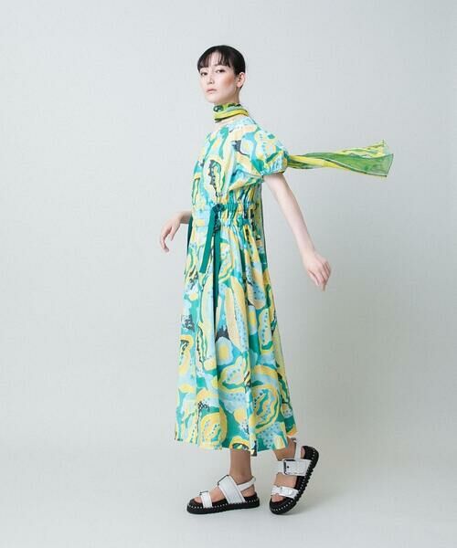 HIROKO KOSHINO / ヒロココシノ ロング・マキシ丈ワンピース | アーティスティックプリントワンピース /日本製 | 詳細13