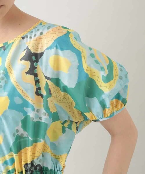 HIROKO KOSHINO / ヒロココシノ ロング・マキシ丈ワンピース | アーティスティックプリントワンピース /日本製 | 詳細6