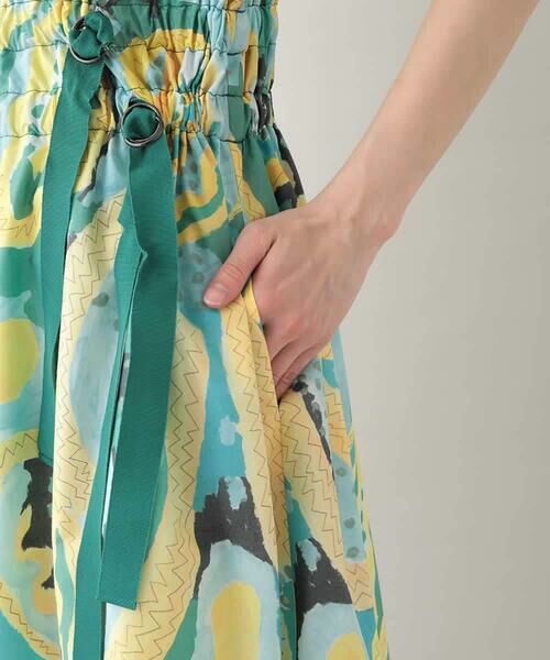 HIROKO KOSHINO / ヒロココシノ ロング・マキシ丈ワンピース | アーティスティックプリントワンピース /日本製 | 詳細8