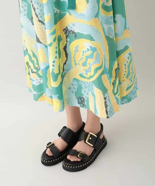 HIROKO KOSHINO / ヒロココシノ ロング・マキシ丈ワンピース | アーティスティックプリントワンピース /日本製 | 詳細9