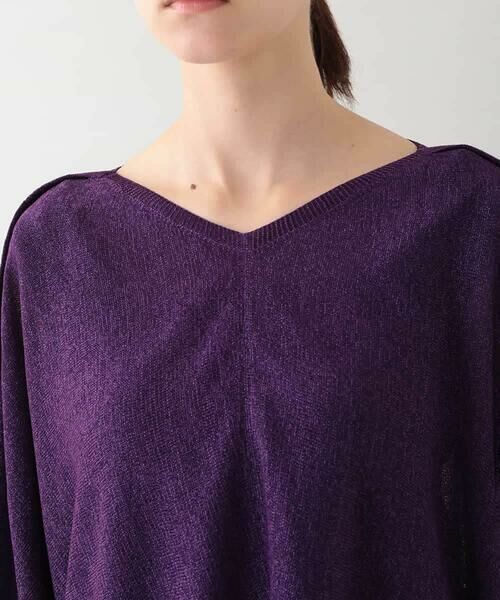HIROKO KOSHINO / ヒロココシノ ニット・セーター | 【2WAY】テープヤーンドルマンニットプルオーバー /日本製 | 詳細3