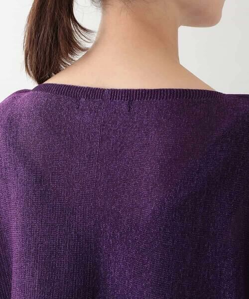HIROKO KOSHINO / ヒロココシノ ニット・セーター | 【2WAY】テープヤーンドルマンニットプルオーバー /日本製 | 詳細4