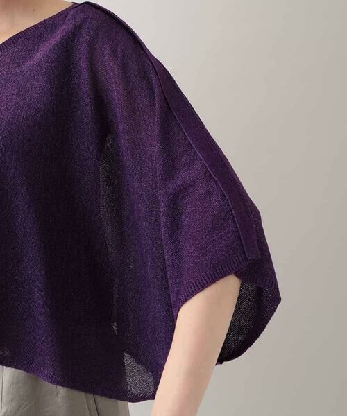 HIROKO KOSHINO / ヒロココシノ ニット・セーター | 【2WAY】テープヤーンドルマンニットプルオーバー /日本製 | 詳細5