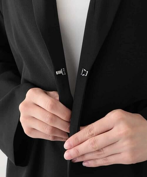 HIROKO KOSHINO / ヒロココシノ テーラードジャケット | リネンライクウエストギャザージャケット/日本製 | 詳細10