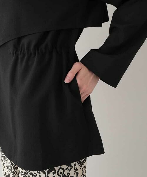 HIROKO KOSHINO / ヒロココシノ テーラードジャケット | リネンライクウエストギャザージャケット/日本製 | 詳細7