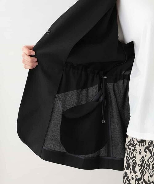 HIROKO KOSHINO / ヒロココシノ テーラードジャケット | リネンライクウエストギャザージャケット/日本製 | 詳細9