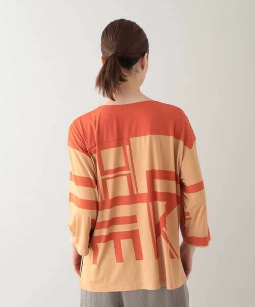 HIROKO KOSHINO / ヒロココシノ カットソー | クールベア天竺幾何プリントカットソー /日本製/洗える | 詳細2