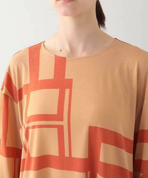 HIROKO KOSHINO / ヒロココシノ カットソー | クールベア天竺幾何プリントカットソー /日本製/洗える | 詳細3