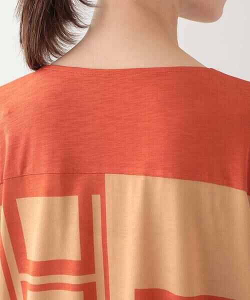 HIROKO KOSHINO / ヒロココシノ カットソー | クールベア天竺幾何プリントカットソー /日本製/洗える | 詳細4