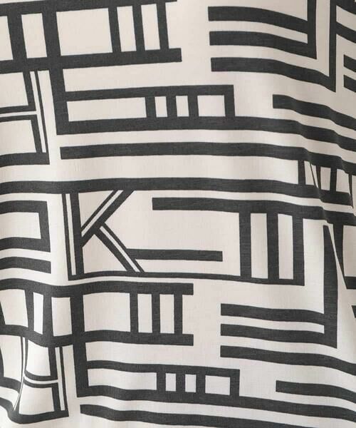 HIROKO KOSHINO / ヒロココシノ カットソー | 幾何プリントシャーリングデザインカットソー /日本製/洗える | 詳細7