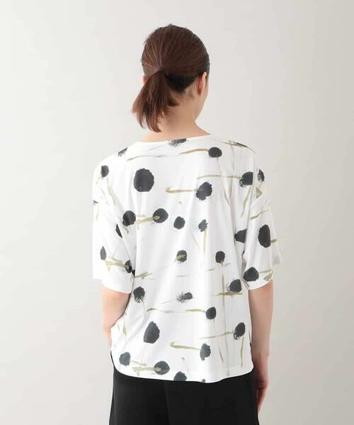 HIROKO KOSHINO / ヒロココシノ カットソー | 墨絵プリントボックスフォルムTシャツ /日本製/洗える | 詳細2