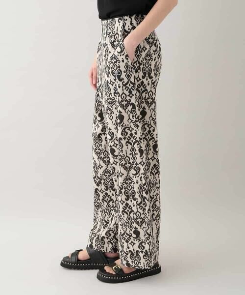 HIROKO KOSHINO / ヒロココシノ その他パンツ | コットンリネンダマスク柄パンツ /日本製 | 詳細1