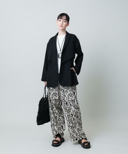 HIROKO KOSHINO / ヒロココシノ その他パンツ | コットンリネンダマスク柄パンツ /日本製 | 詳細10