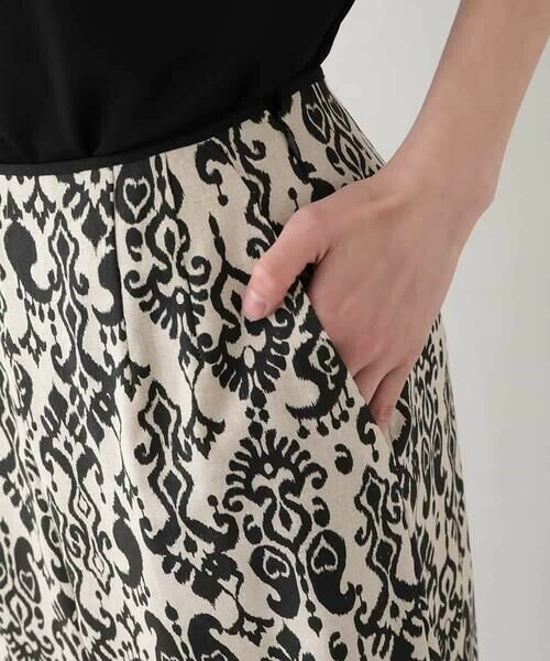 HIROKO KOSHINO / ヒロココシノ その他パンツ | コットンリネンダマスク柄パンツ /日本製 | 詳細4