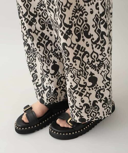 HIROKO KOSHINO / ヒロココシノ その他パンツ | コットンリネンダマスク柄パンツ /日本製 | 詳細6