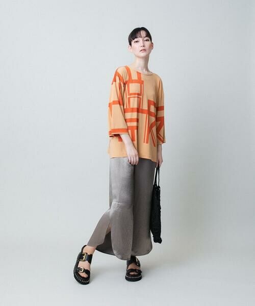 HIROKO KOSHINO / ヒロココシノ その他パンツ | サテンワイドデザインパンツ /日本製 | 詳細10