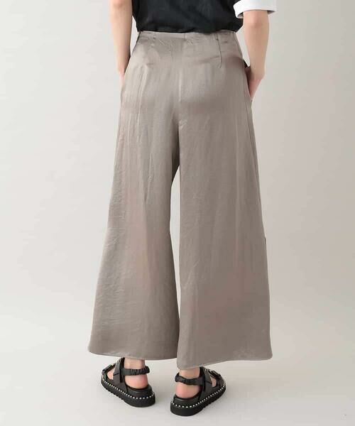HIROKO KOSHINO / ヒロココシノ その他パンツ | サテンワイドデザインパンツ /日本製 | 詳細2