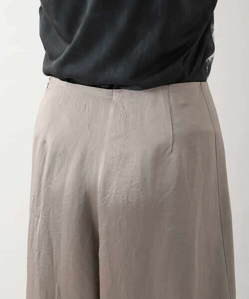 HIROKO KOSHINO / ヒロココシノ その他パンツ | サテンワイドデザインパンツ /日本製 | 詳細5