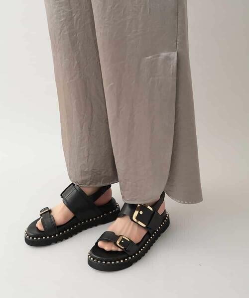 HIROKO KOSHINO / ヒロココシノ その他パンツ | サテンワイドデザインパンツ /日本製 | 詳細6