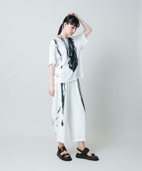 HIROKO KOSHINO / ヒロココシノ その他パンツ | 墨絵プリントコクーンパンツ /日本製/洗える | 詳細1