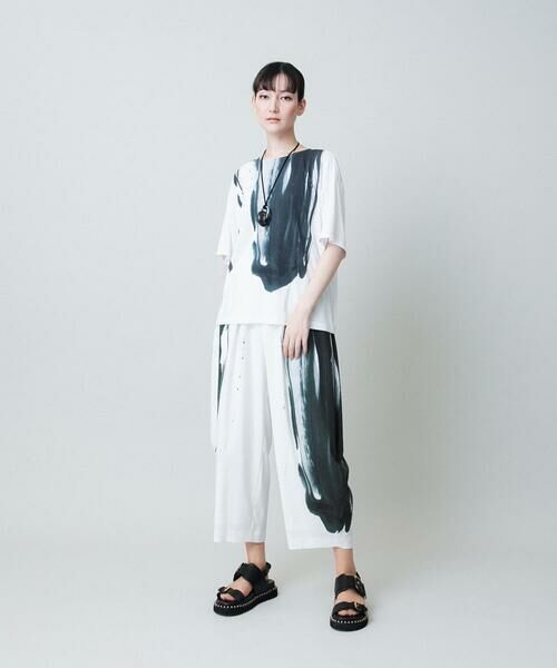 HIROKO KOSHINO / ヒロココシノ その他パンツ | 墨絵プリントコクーンパンツ /日本製/洗える | 詳細2