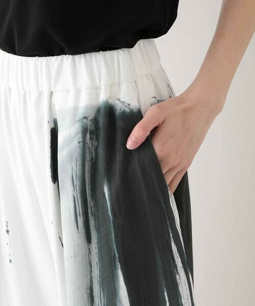 HIROKO KOSHINO / ヒロココシノ その他パンツ | 墨絵プリントコクーンパンツ /日本製/洗える | 詳細7