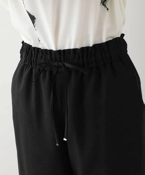 HIROKO KOSHINO / ヒロココシノ チノ・ワークパンツ | リネンライクイージーワイドパンツ /日本製 | 詳細3