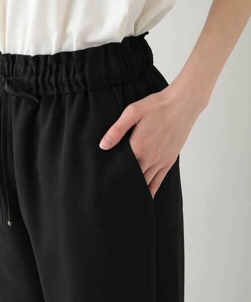 HIROKO KOSHINO / ヒロココシノ チノ・ワークパンツ | リネンライクイージーワイドパンツ /日本製 | 詳細4