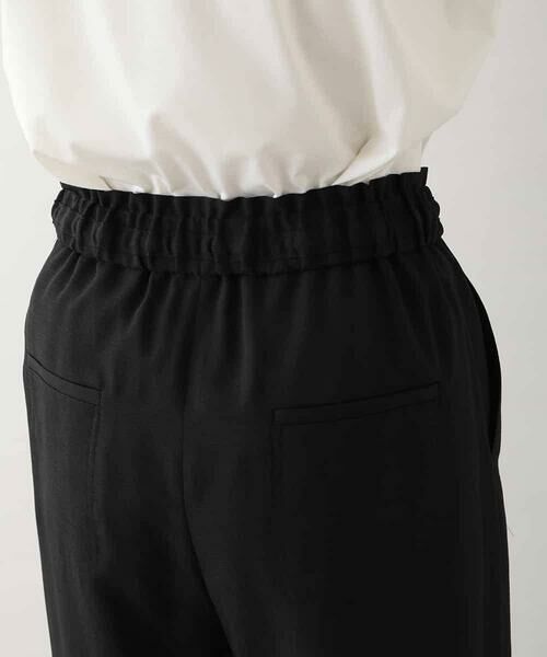 HIROKO KOSHINO / ヒロココシノ チノ・ワークパンツ | リネンライクイージーワイドパンツ /日本製 | 詳細5