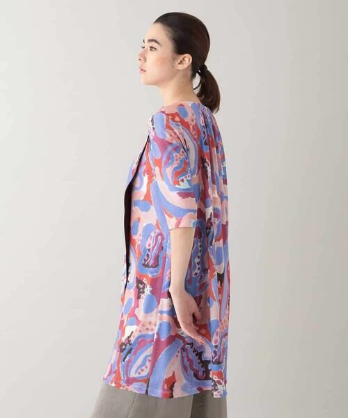 HIROKO KOSHINO / ヒロココシノ チュニック | アーティスティックプリントチュニック /日本製/洗える | 詳細1