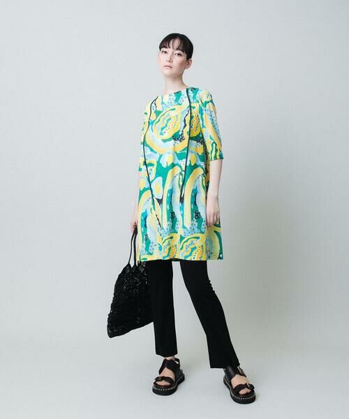 HIROKO KOSHINO / ヒロココシノ チュニック | アーティスティックプリントチュニック /日本製/洗える | 詳細10