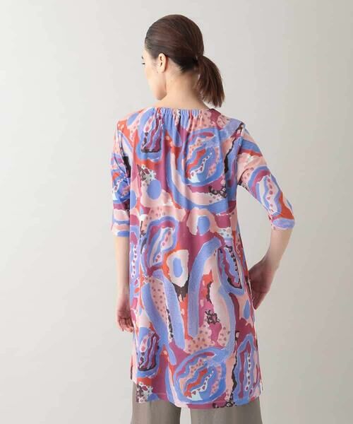HIROKO KOSHINO / ヒロココシノ チュニック | アーティスティックプリントチュニック /日本製/洗える | 詳細2