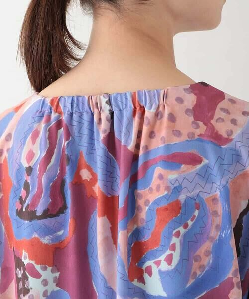 HIROKO KOSHINO / ヒロココシノ チュニック | アーティスティックプリントチュニック /日本製/洗える | 詳細4