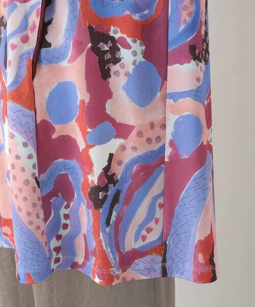 HIROKO KOSHINO / ヒロココシノ チュニック | アーティスティックプリントチュニック /日本製/洗える | 詳細6