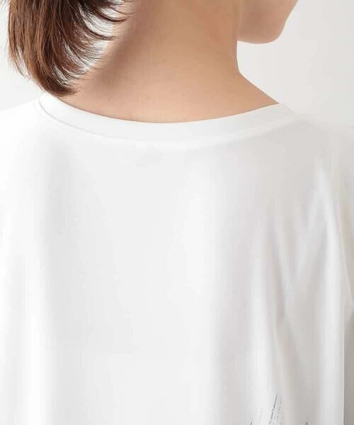 HIROKO KOSHINO / ヒロココシノ チュニック | 墨絵プリントチュニックTシャツ /日本製/洗える | 詳細6