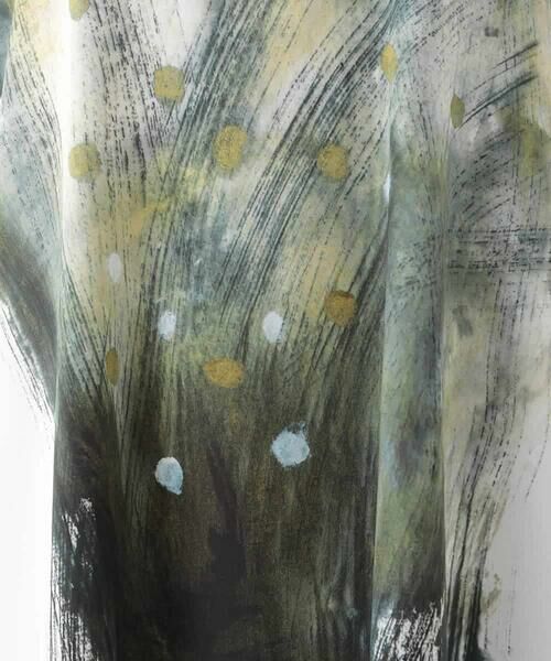 HIROKO KOSHINO / ヒロココシノ チュニック | 墨絵プリントチュニックTシャツ /日本製/洗える | 詳細9