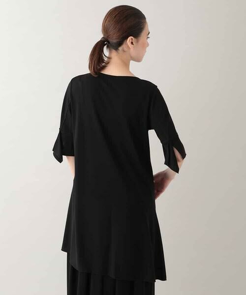 HIROKO KOSHINO / ヒロココシノ チュニック | ドライポンチアシンメトリーチュニック /日本製/洗える | 詳細2